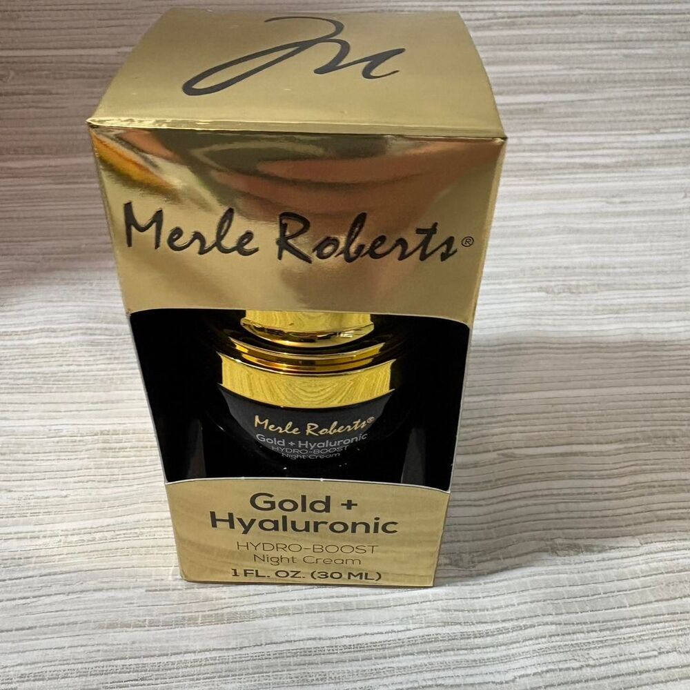 NEW Merle Roberts Gold + Hyaluronic Hydro Boost Night Cream